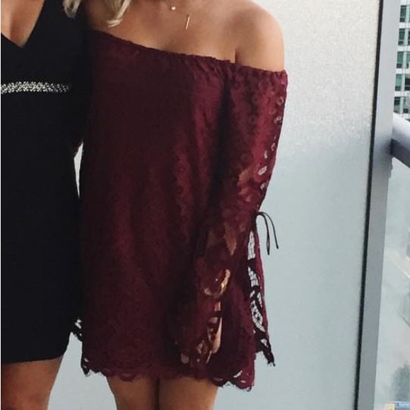 Long Sleeve Lace Mini Dress - Party, Wedding Guest, Summer - Picture 3 of 7